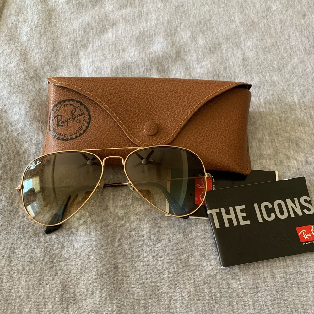 Authentic Ray Ban Sunglasses. Brown Gradient Lenses.